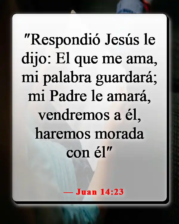 Versículo de la Biblia sobre la relación íntima con Dios (Juan 14:23)