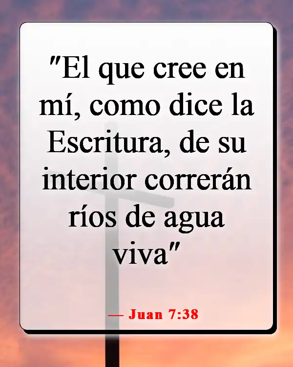 Versículos de la Biblia sobre creer sin ver (Juan 7:38)