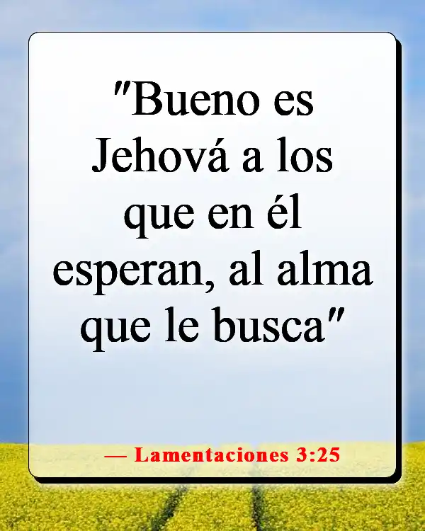 Versículos de la Biblia sobre tomar decisiones difíciles (Lamentaciones 3:25)