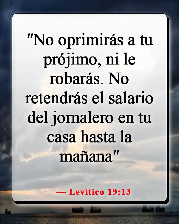 Versículos de la Biblia sobre la justicia en los negocios (Levítico 19:13)