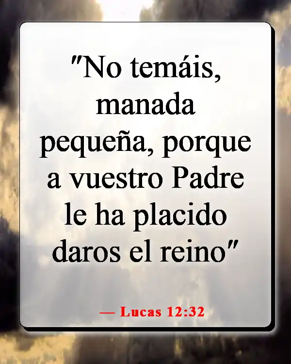 Versículos de la Biblia sobre luchar por lo que es correcto (Lucas 12:32)