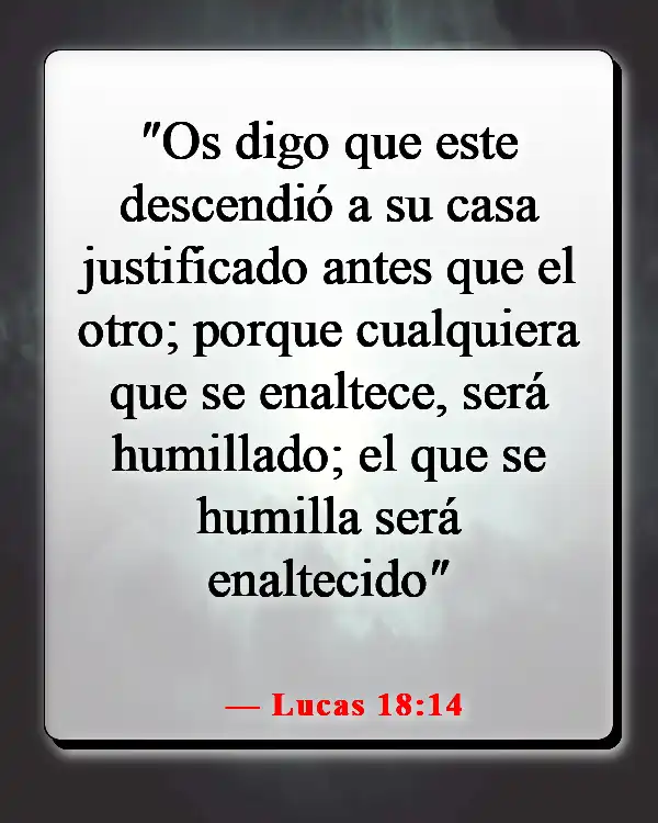 Versículos bíblicos sobre hipócritas autosuficientes (Lucas 18:14)