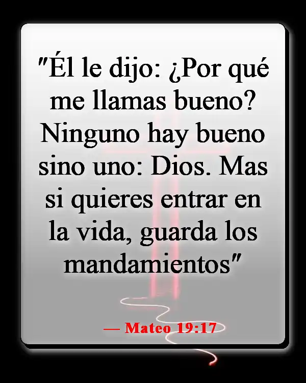 Versículos de la Biblia sobre no ser perfecto (Mateo 19:17)