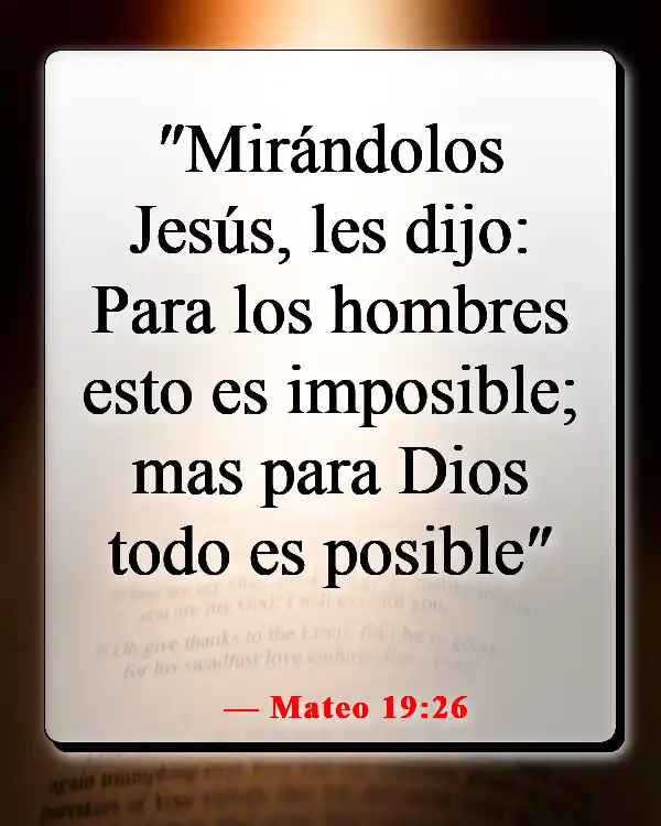 Versículos bíblicos sobre el destino (Mateo 19:26)