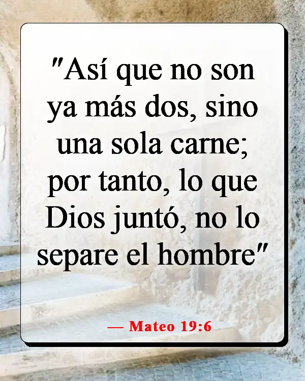 Versículos de la Biblia para sanar un matrimonio roto (Mateo 19:6)
