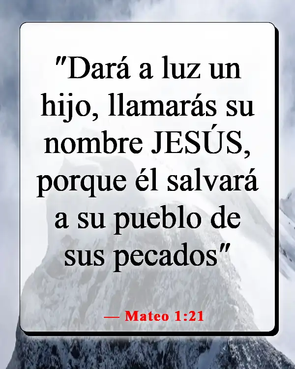 Versículos de la Biblia sobre el plan de salvación de Dios (Mateo 1:21)