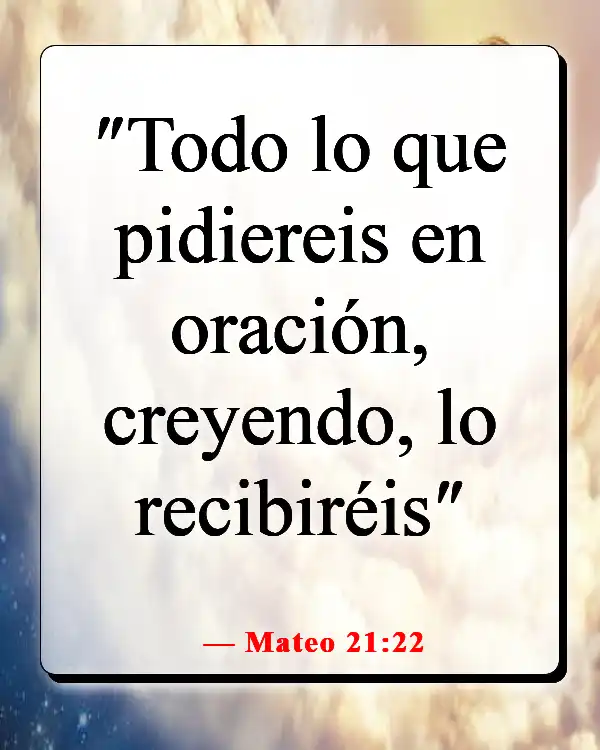 Versículos de la Biblia sobre creer sin ver (Mateo 21:22)