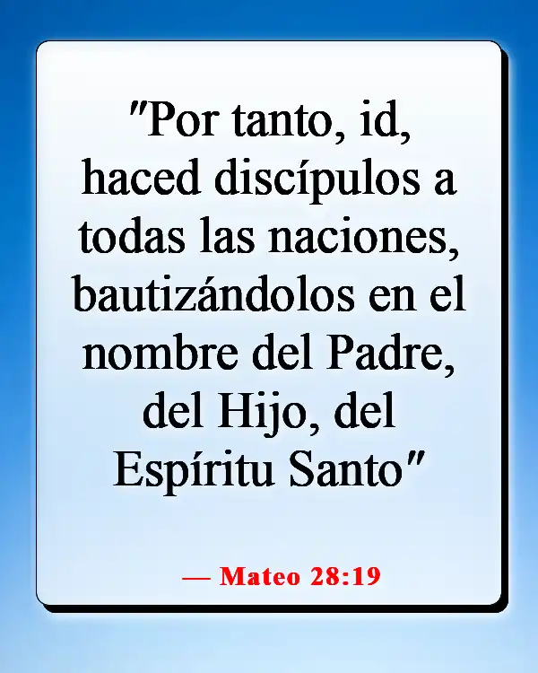 Versículos de la Biblia sobre guiar a otros hacia Dios (Mateo 28:19)