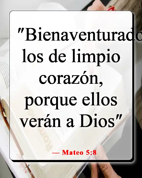 Versículo de la Biblia sobre la relación íntima con Dios (Mateo 5:8)