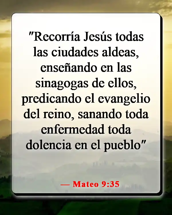 Versículos de la Biblia sobre la sanación de la mente (Mateo 9:35)