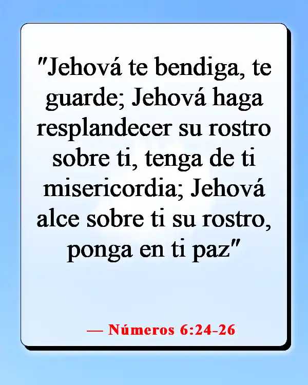 Versículos de la Biblia sobre viajar por el mundo (Números 6:24-26)