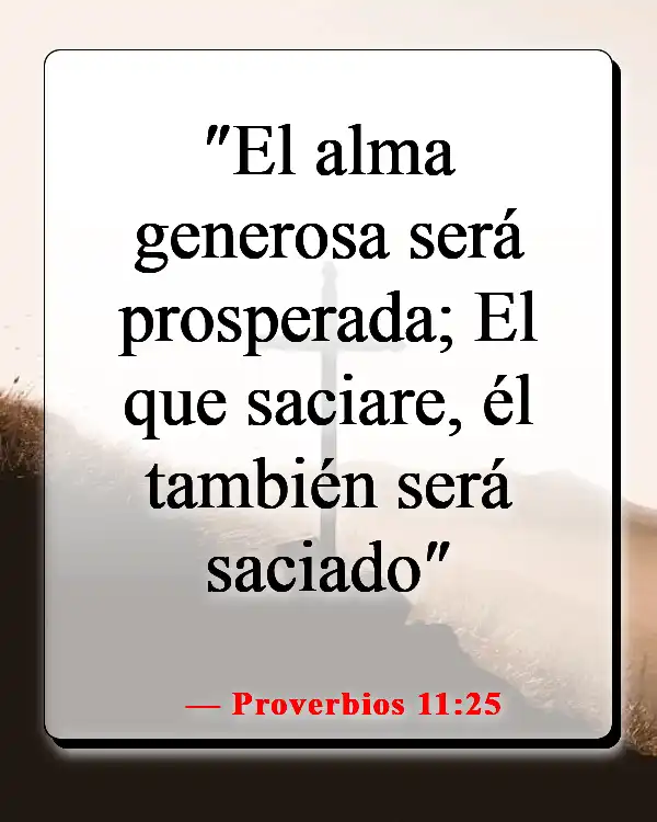 Versículos de la Biblia sobre cambiar tu mentalidad (Proverbios 11:25)