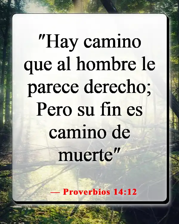 Versículos de la Biblia sobre hacer el mal cuando sabes lo que es correcto (Proverbios 14:12)