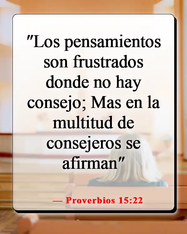 Versículos de la Biblia sobre pasar tiempo con amigos (Proverbios 15:22)