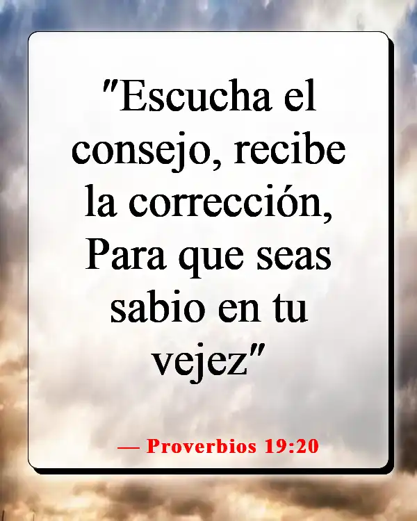 Versículos de la Biblia sobre elegir a los amigos correctos (Proverbios 19:20)