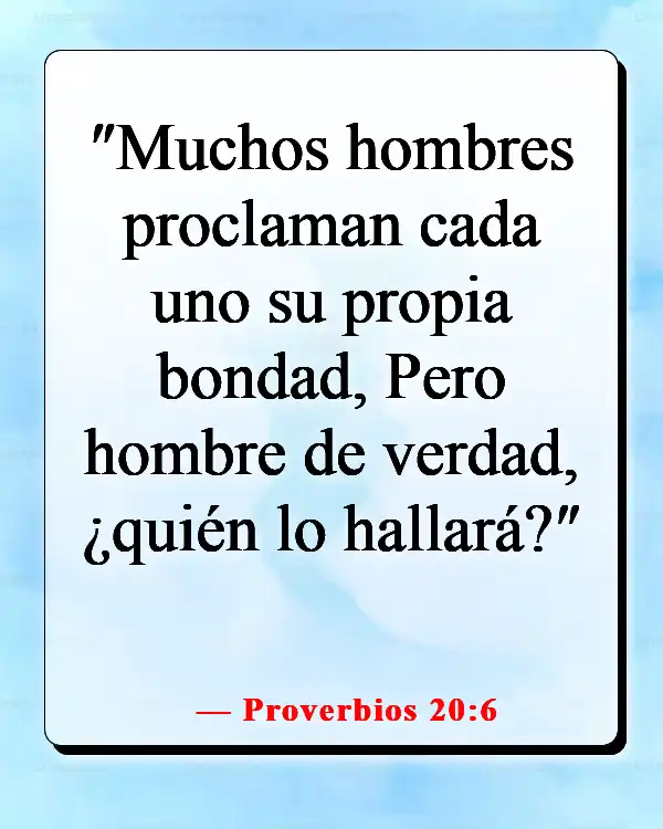 Versículos de la Biblia sobre pasar tiempo con amigos (Proverbios 20:6)