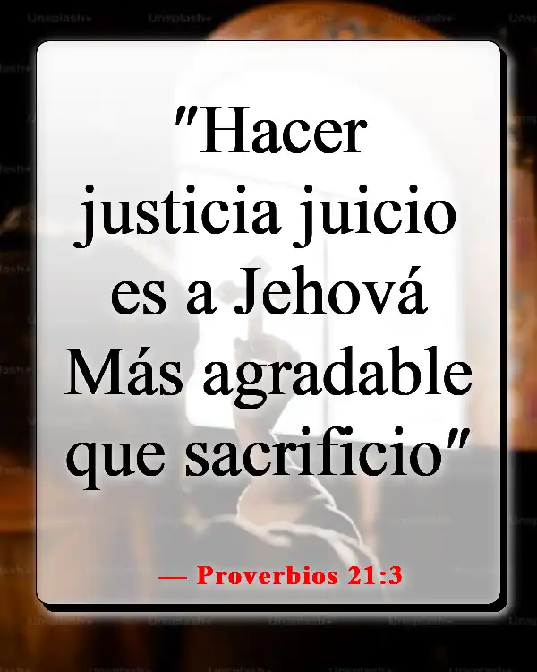 Versículos de la Biblia sobre la justicia en los negocios (Proverbios 21:3)