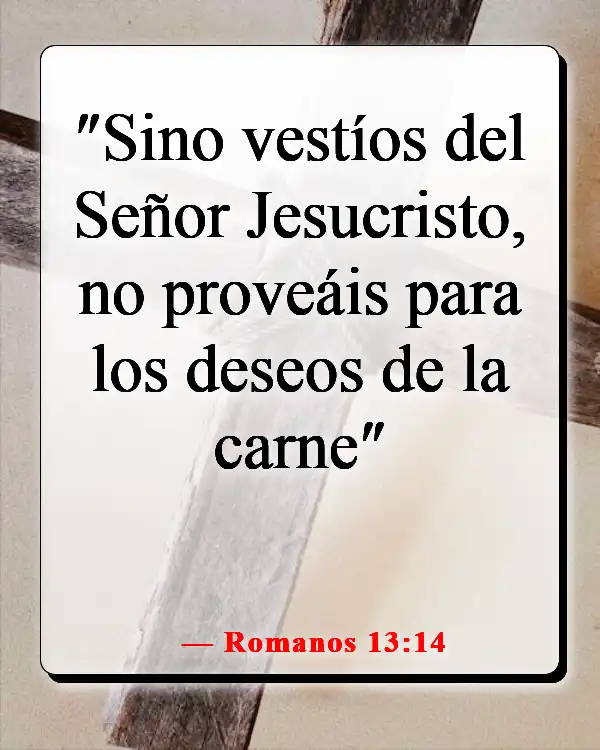 Versículo de la Biblia sobre llenar tu mente con cosas buenas (Romanos 13:14)