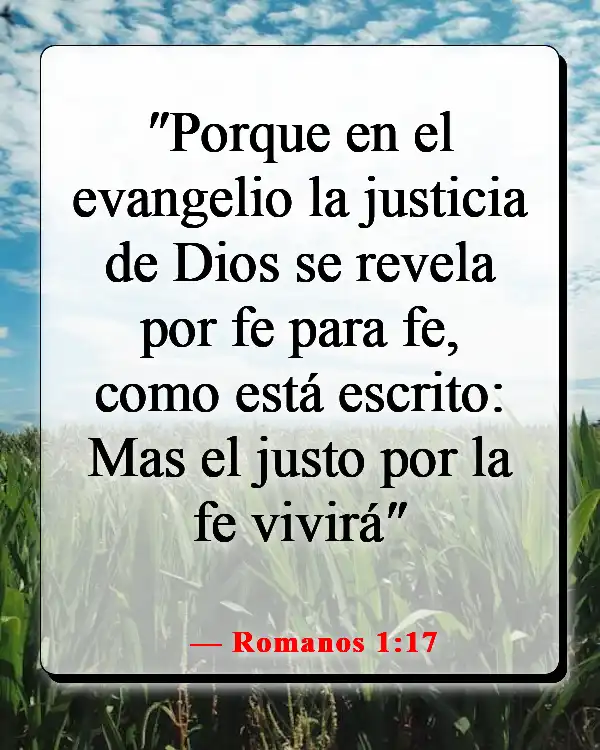 Versículos de la Biblia sobre creer sin ver (Romanos 1:17)