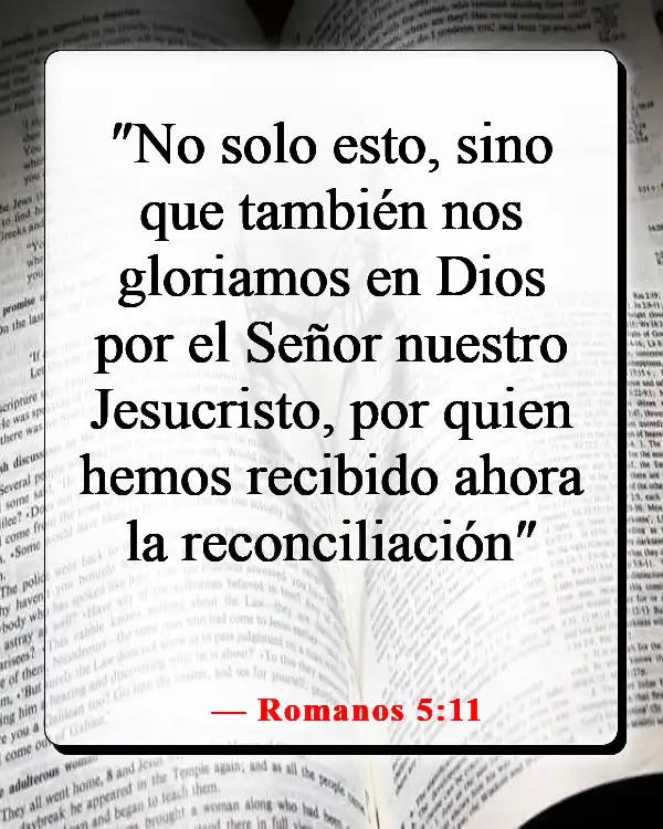 Versículo de la Biblia sobre la relación íntima con Dios (Romanos 5:11)