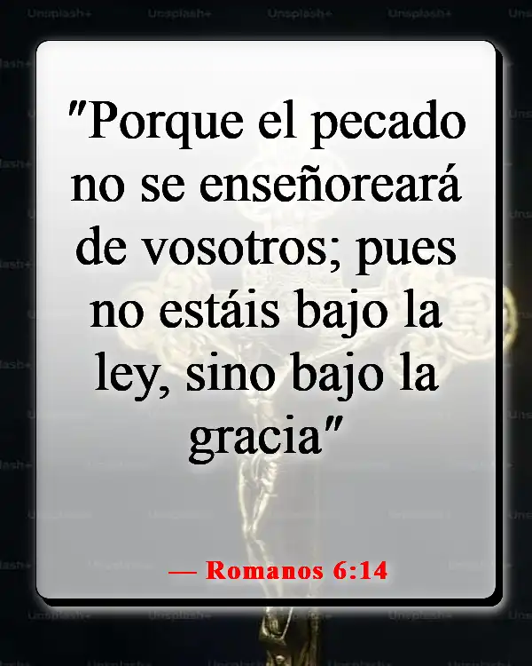 Versículos de la Biblia sobre no ser perfecto (Romanos 6:14)