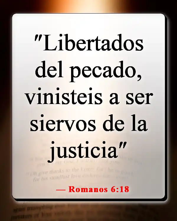 Versículo de la Biblia sobre ser libre de cadenas (Romanos 6:18)