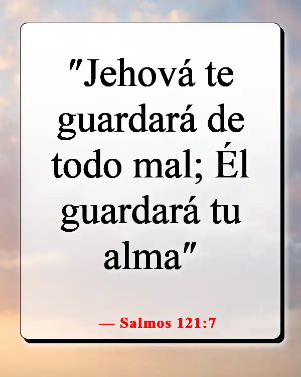 Versículos de la Biblia para cuando el enemigo ataca (Salmos 121:7)