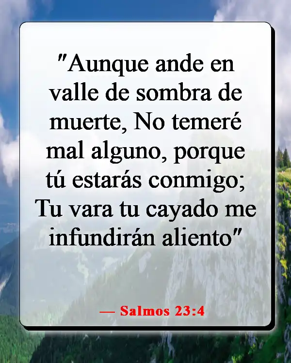 Versículos de la Biblia sobre sentir la presencia de Dios (Salmos 23:4)