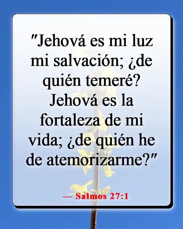 Versículos de la Biblia sobre luchar por lo que es correcto (Salmos 27:1)