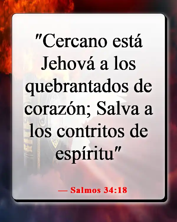 Versículos de la Biblia sobre sentir la presencia de Dios (Salmos 34:18)