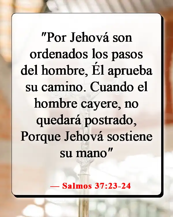Mejores versículos de la Biblia para cuando estás deprimido (Salmos 37:23-24)