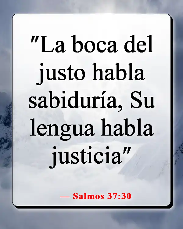 Versículos de la Biblia para cuando te sientas tonto (Salmos 37:30)
