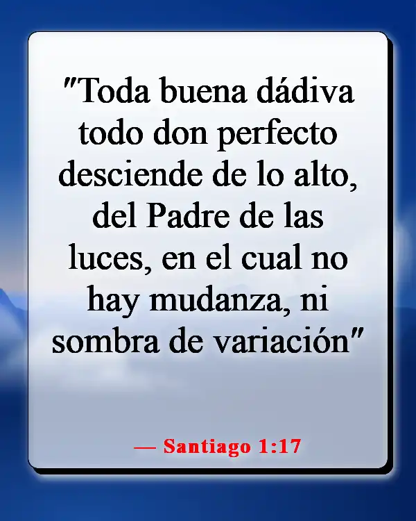 Versículos de la Biblia sobre cómo Dios te envía a la persona correcta (Santiago 1:17)