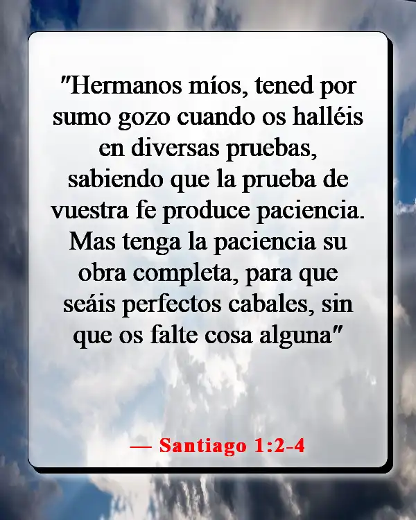 Versículo bíblico sobre las pruebas que nos hacen más fuertes (Santiago 1:2-4)