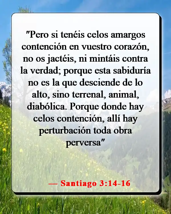 Versículos bíblicos sobre los obstáculos para el crecimiento espiritual (Santiago 3:14-16)