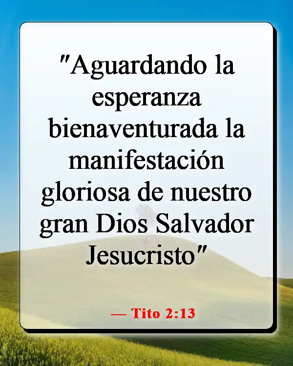 Versículos de la Biblia sobre la esperanza en tiempos difíciles (Tito 2:13)