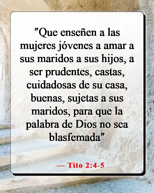 Versículos de la Biblia sobre cómo Dios te envía a la persona correcta (Tito 2:4-5)